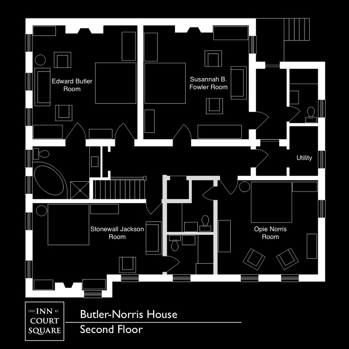 Butler Norris Room, The Inn at Court Square, Charlottesville, Virginia